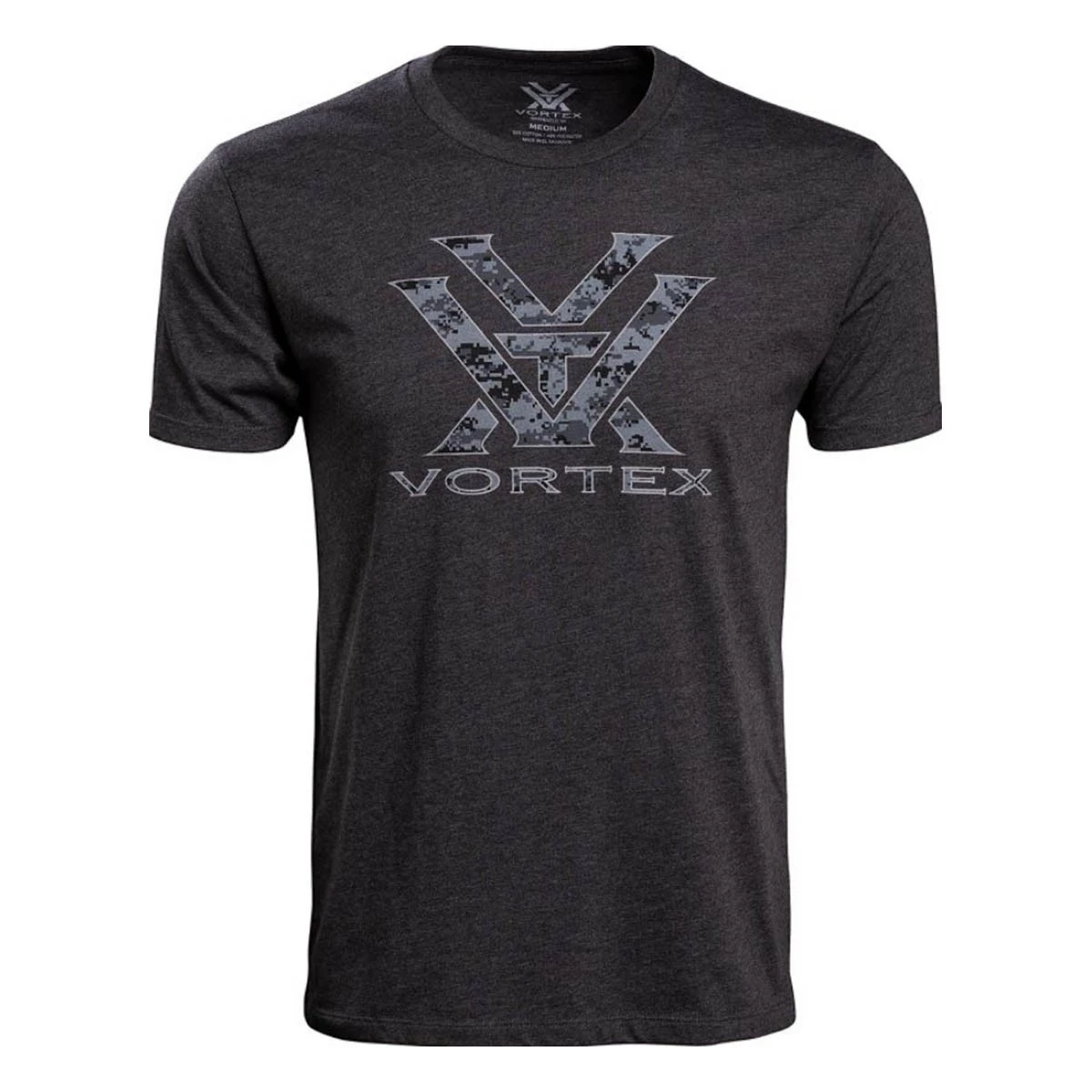 Vortex Men's Camo Logo T-Shirt Charcoal Heather 3 Vortex Men's Camo Logo T-Shirt Charcoal Heather