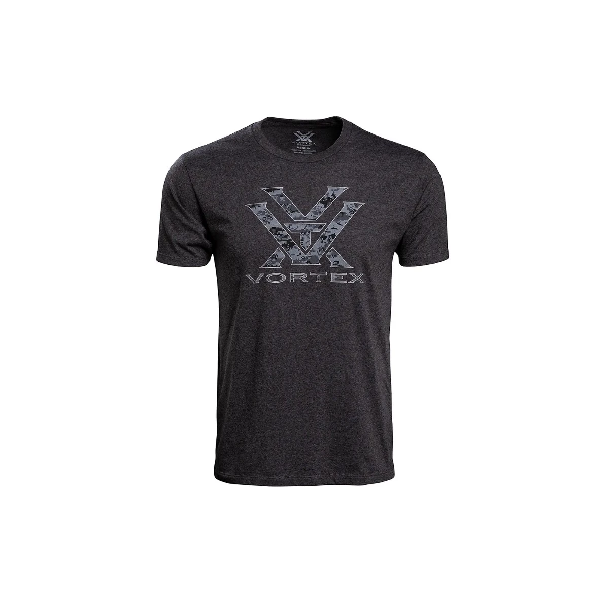 Vortex Men's Camo Logo T-Shirt Charcoal Heather 4 Vortex Men's Camo Logo T-Shirt Charcoal Heather - Image 2