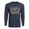 Men's Vortex Full Tine Long Sleeve T-Shirt Navy Heather